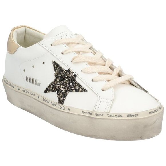 NWT Golden Goose High Star Sneakers in Silver Glitter - Picture 12 of 12
